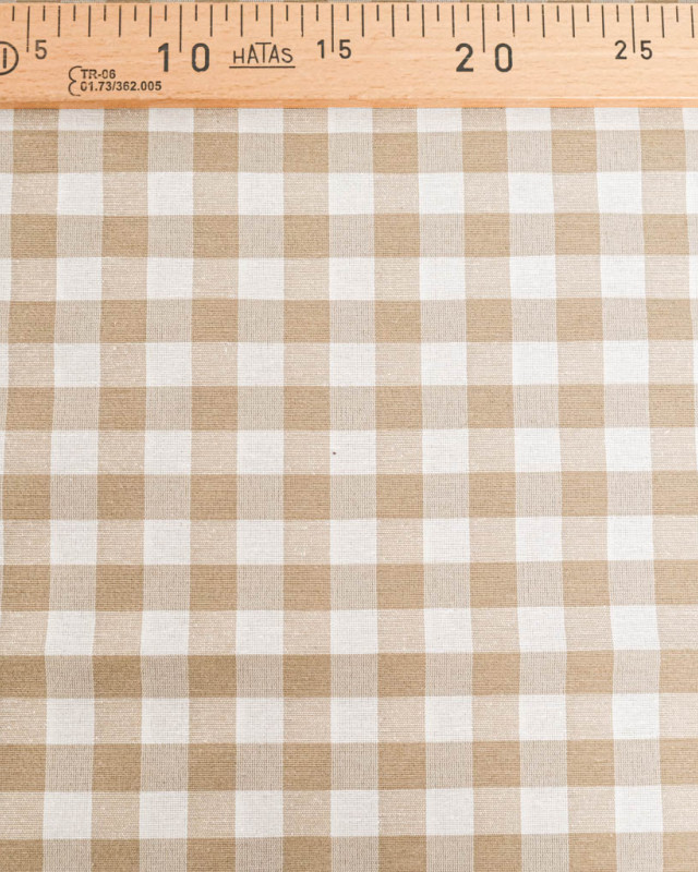 Tissu Vichy Lin Menorca - 280 cm - Oeko-Tex - Mercerine