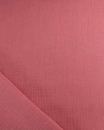 Tissu Gaze de Coton Vieux Rose Thaïs - Mercerine