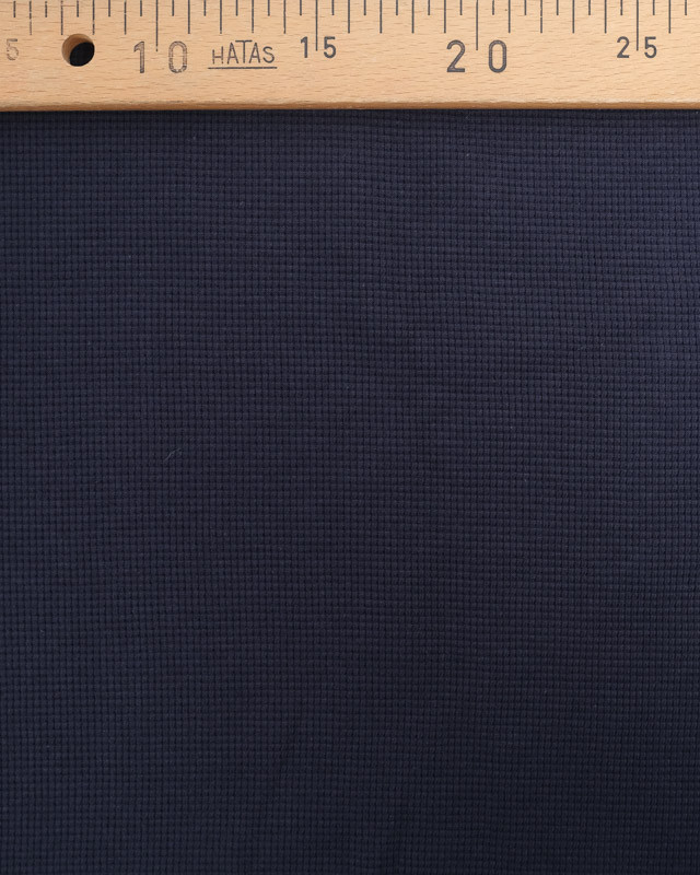 Maille Nid d'Abeille Marine - Oeko-Tex -  Mercerine