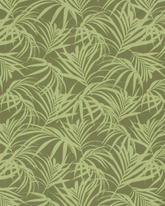 Tissu Maillot de Bain Motif Feuillage Vert - Mercerine