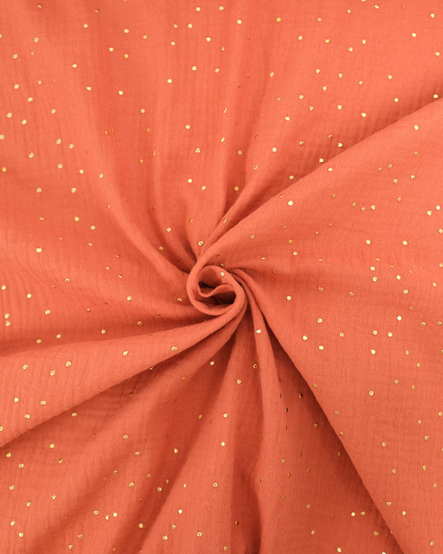 Double Gaze Reach Pois Dorés - 21 Coloris - Mercerine