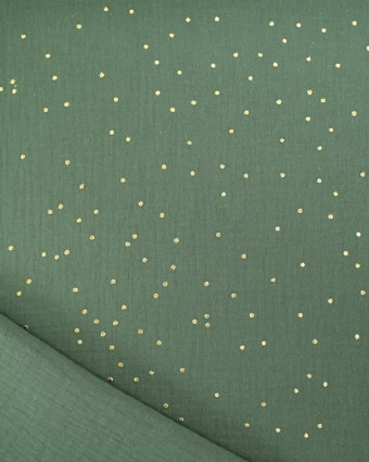 Double Gaze Reach Pois Dorés - 21 Coloris - Mercerine