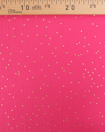 Double Gaze Reach Pois Dorés - 21 Coloris - Mercerine