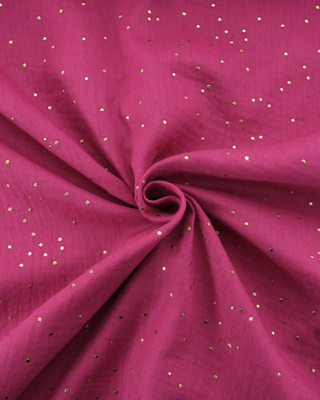 Double Gaze Reach Pois Dorés - 21 Coloris - Mercerine