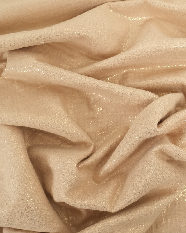 Double Gaze Scintillante Sable Oeko-Tex  - Mercerine