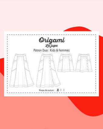 Patron Origami Femme - Marmaï Patterns - Mercerine