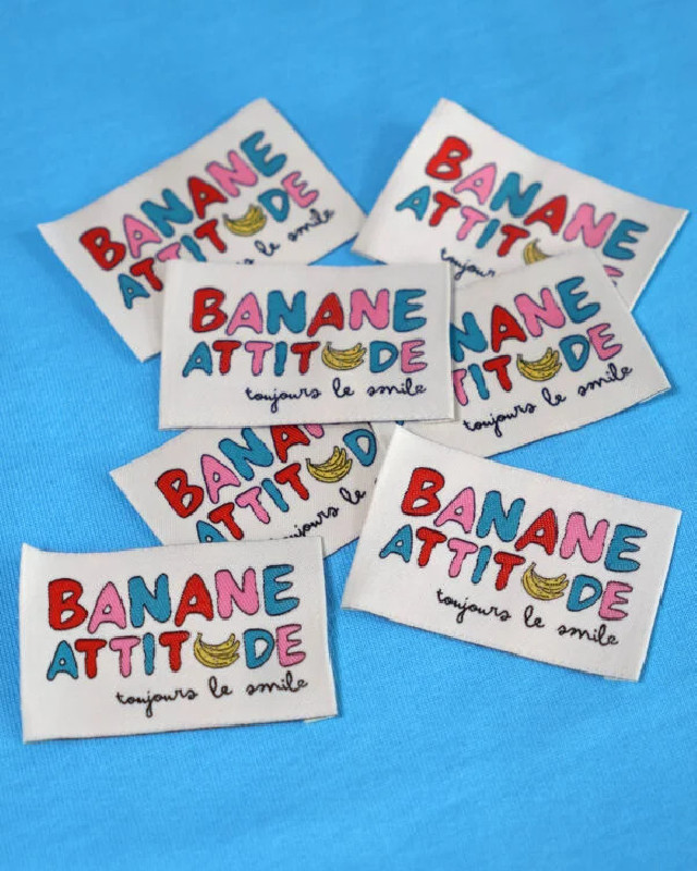 Etiquette à Coudre Banane Attitude - Marmaï Patterns - Mercerine