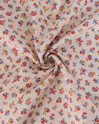 Tissu Liberty Fabrics@ Flora Beatrice - 110 cm - Mercerine