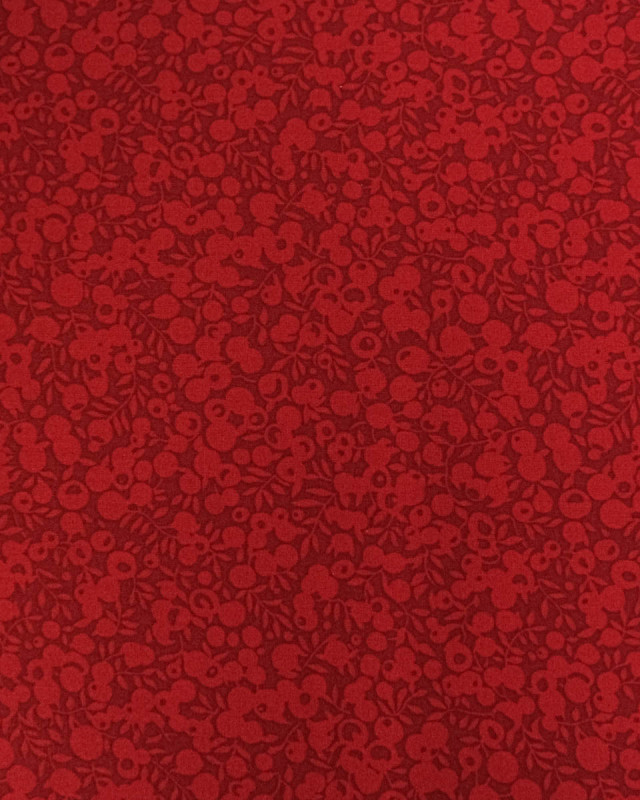 Tissu Liberty Fabrics@ Wiltshire Shadow Ruby - 110 cm - Mercerine