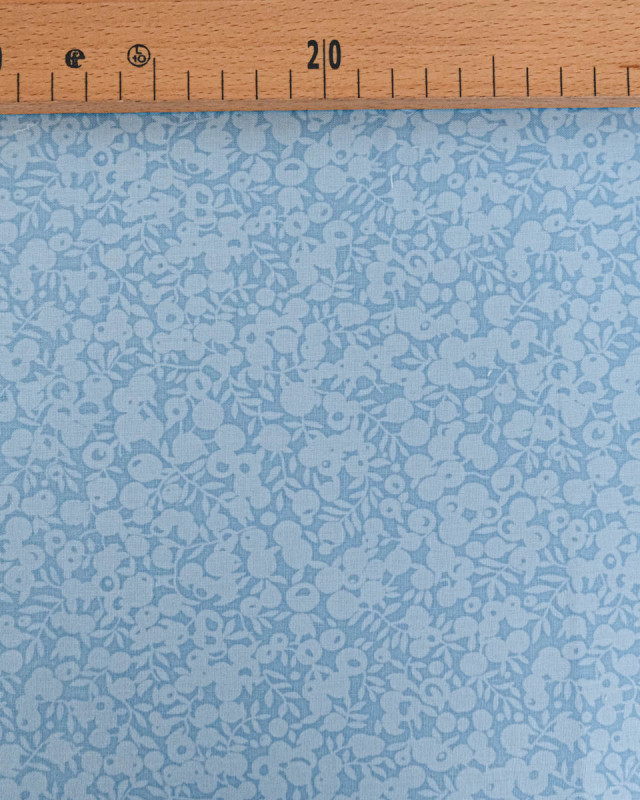 Tissu Liberty Fabrics@ Wiltshire Shadow Bleu de Chine - 110 cm - Mercerine