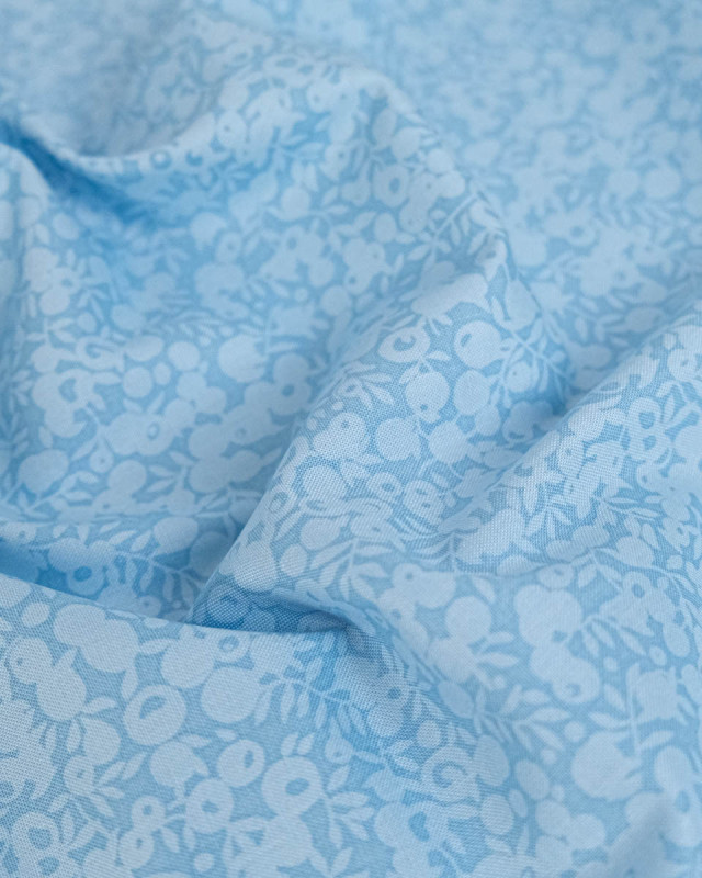 Tissu Liberty Fabrics@ Wiltshire Shadow Bleu de Chine - 110 cm - Mercerine
