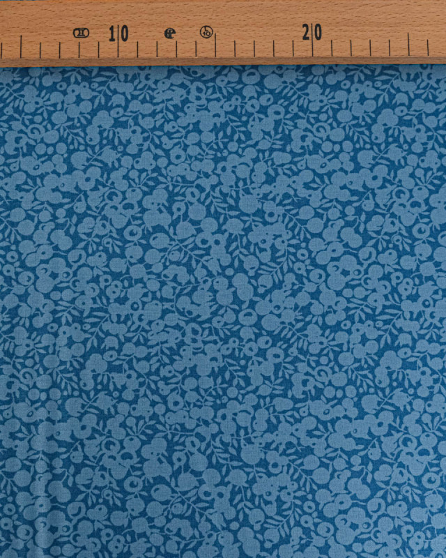 Tissu Liberty Fabrics@ Wiltshire Shadow Azur - 110 cm - Mercerine
