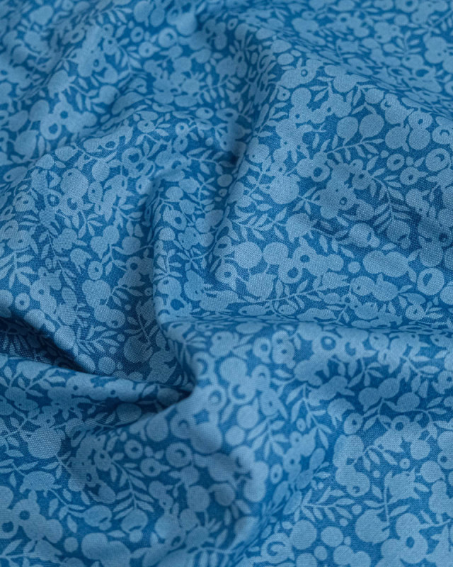 Tissu Liberty Fabrics@ Wiltshire Shadow Azur - 110 cm - Mercerine