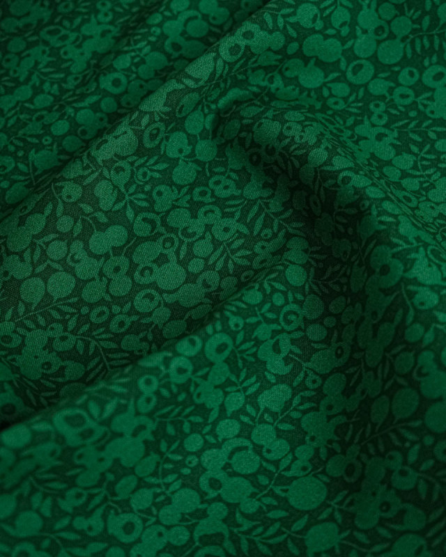 Tissu Liberty Fabrics@ Wiltshire Shadow Vert Forêt - 110 cm - Mercerine