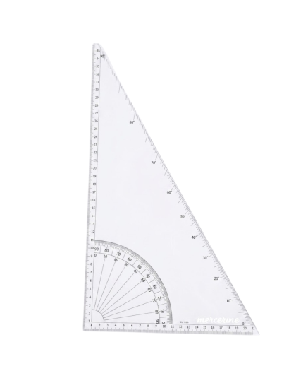 Règle Equerre Rapporteur Couture - Mercerine