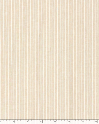 Tissu Coton Lin Rayures Beige Naturel - Mercerine