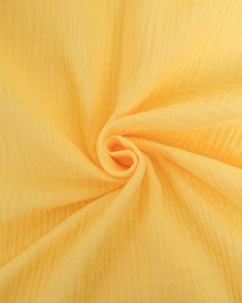 Tissu Double Gaze  Jaune Oeko-tex Thaïs - Mercerine