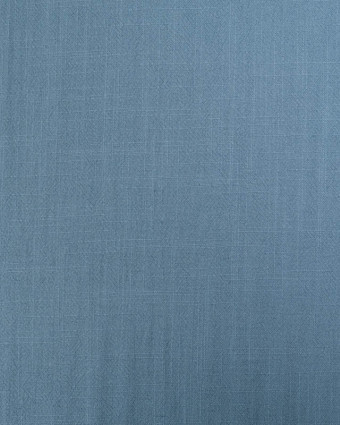 Tissu Lin Lavé Viscose Bleu Persan - Mercerine