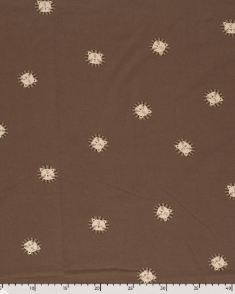 Jersey de Coton Petit Lion Cacao - Mercerine