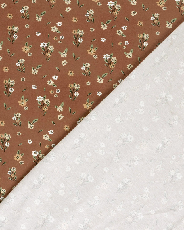 Jersey de Coton Terra Petites Fleurs - Mercerine