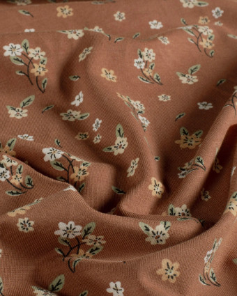 Jersey de Coton Terra Petites Fleurs - Mercerine