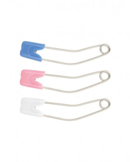 Epingles à nourrice de sureté - 3 coloris - Mercerine