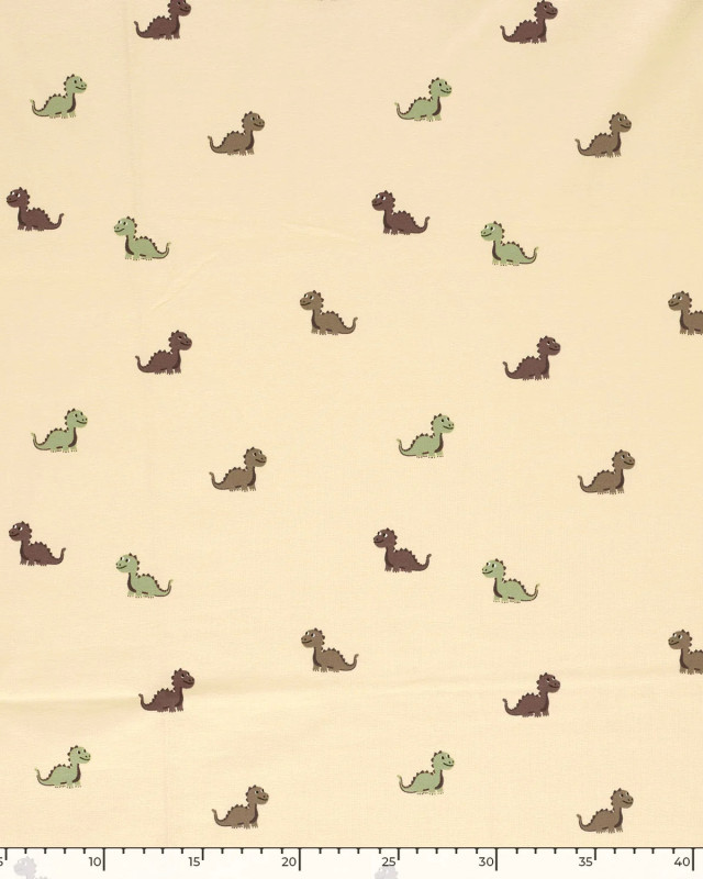 Jerse y de Coton Beige Petit Dino - Mercerine