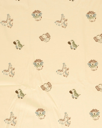Jersey de Coton Beige Safari - Mercerine