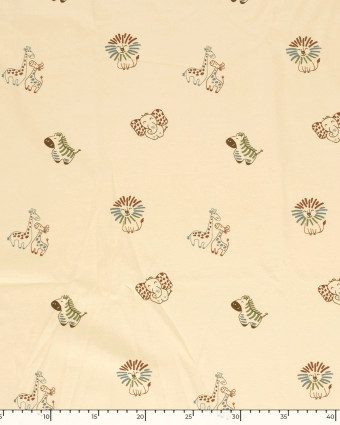 Jersey de Coton Beige Safari - Mercerine
