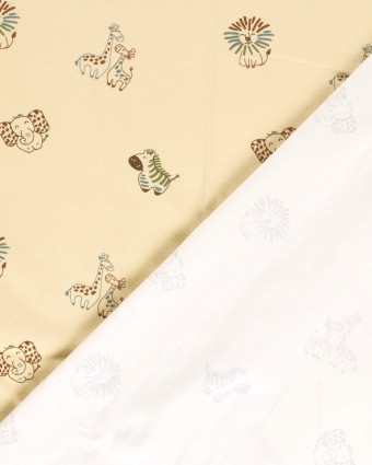 Jersey de Coton Beige Safari - Mercerine