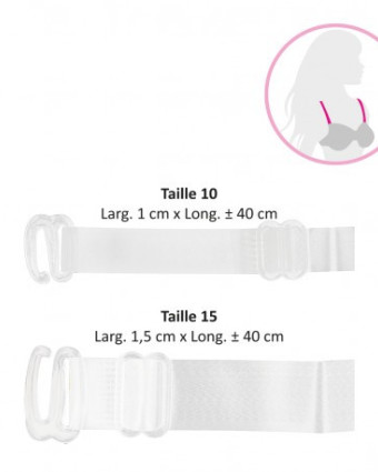 copie de Bretelles Transparentes - 2 tailles - Mercerine