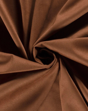 Tissu Suédine Stretch Uni Cacao - Mercerine