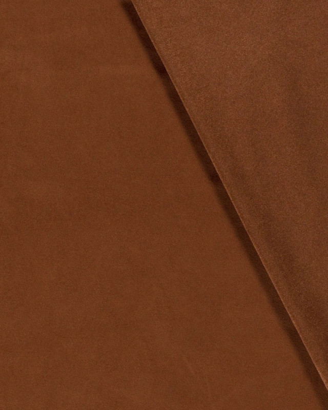 Tissu Suédine Stretch Uni Cacao - Mercerine