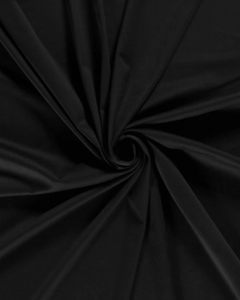 Tissu Suédine Stretch Uni Noir - Mercerine