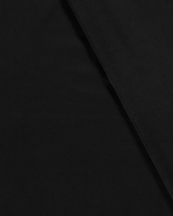 Tissu Suédine Stretch Uni Noir - Mercerine