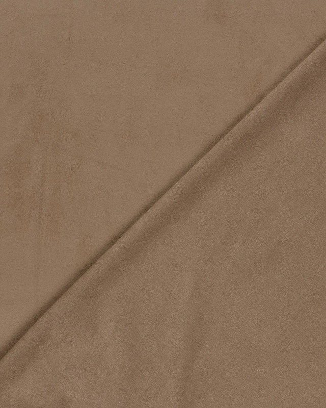 Tissu Suédine Stretch Uni Beige - Mercerine