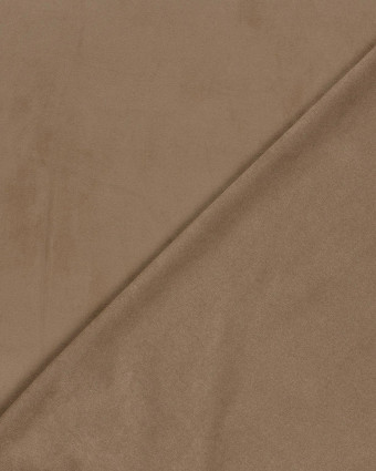 Tissu Suédine Stretch Uni Beige - Mercerine