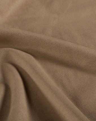 Tissu Suédine Stretch Uni Beige - Mercerine