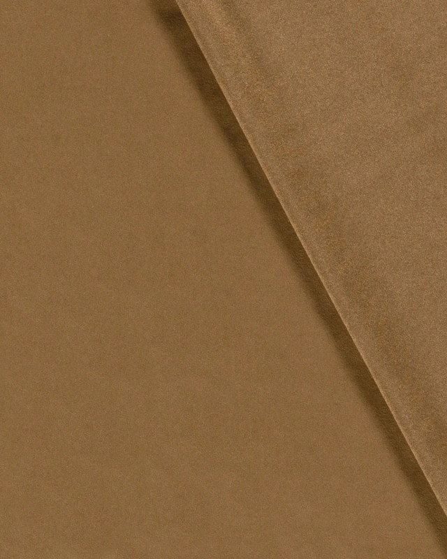 Tissu Suédine Stretch Uni Camel - Mercerine