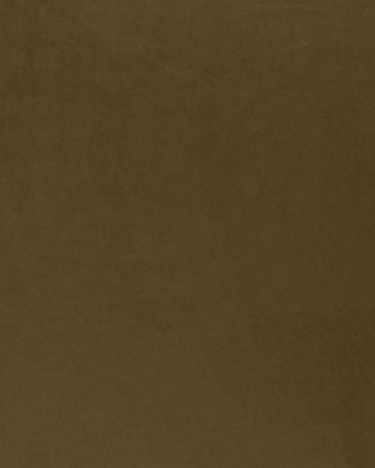 Tissu Suédine Stretch Uni Vert Kaki - Mercerine
