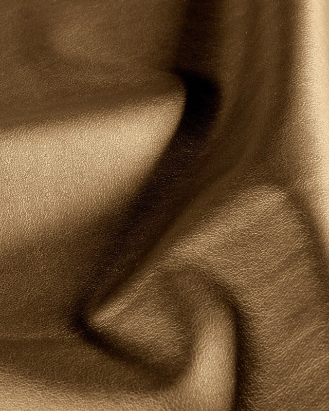 Tissu Simili Cuir Uni Bronze - Mercerine