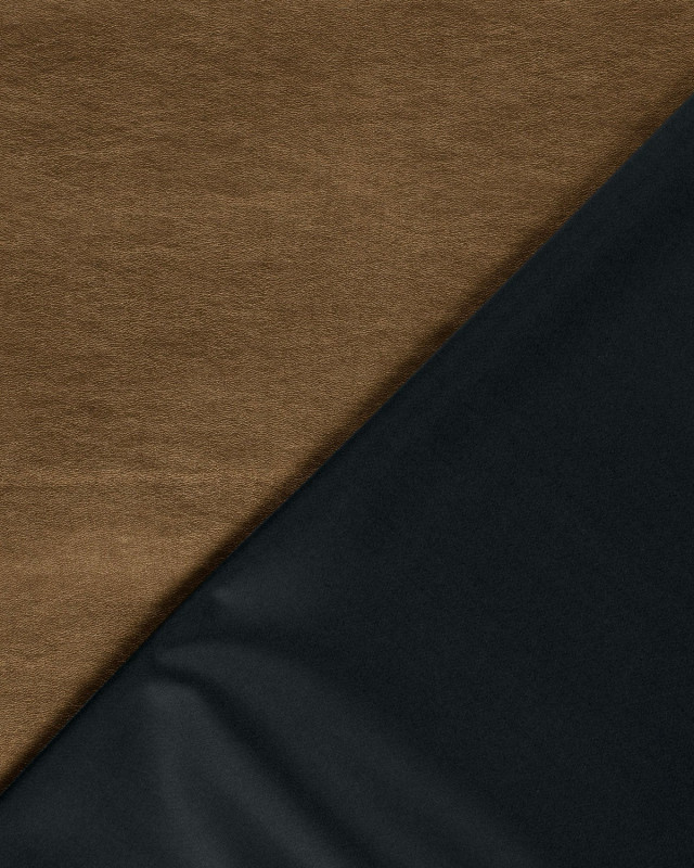 Tissu Simili Cuir Uni Bronze - Mercerine