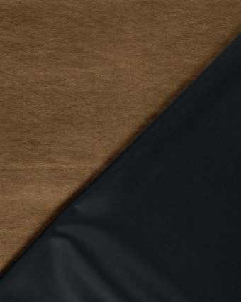 Tissu Simili Cuir Uni Bronze - Mercerine