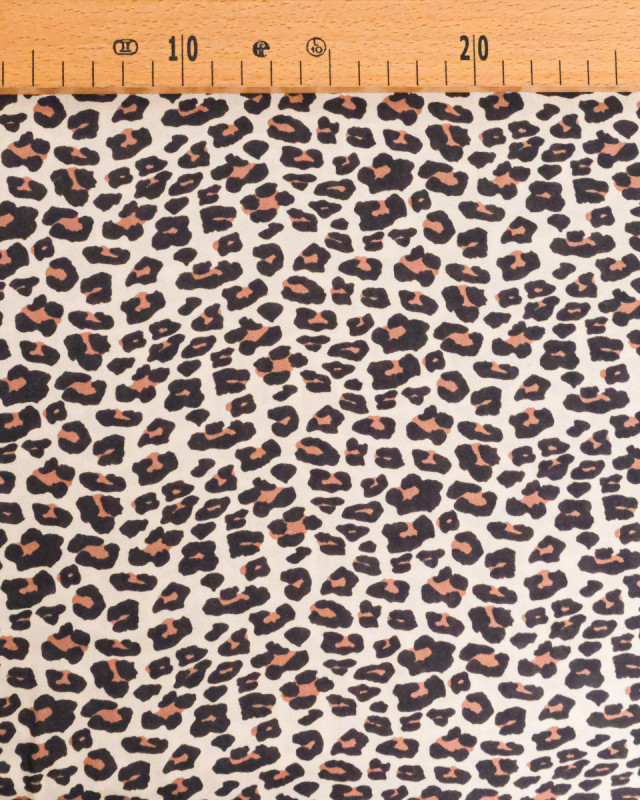 Tissu Viscose Imprimé Léopard Mini - Mercerine