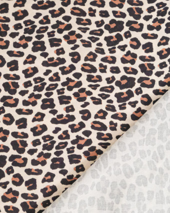 Tissu Viscose Imprimé Léopard Mini - Mercerine