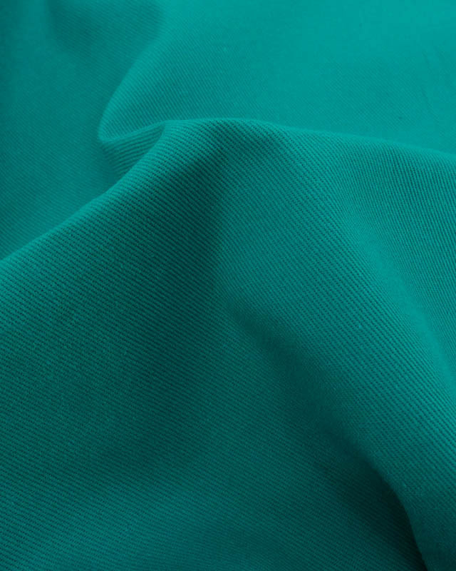 Coupon - Tissu Sergé Coton Uni Hector - 20 Coloris