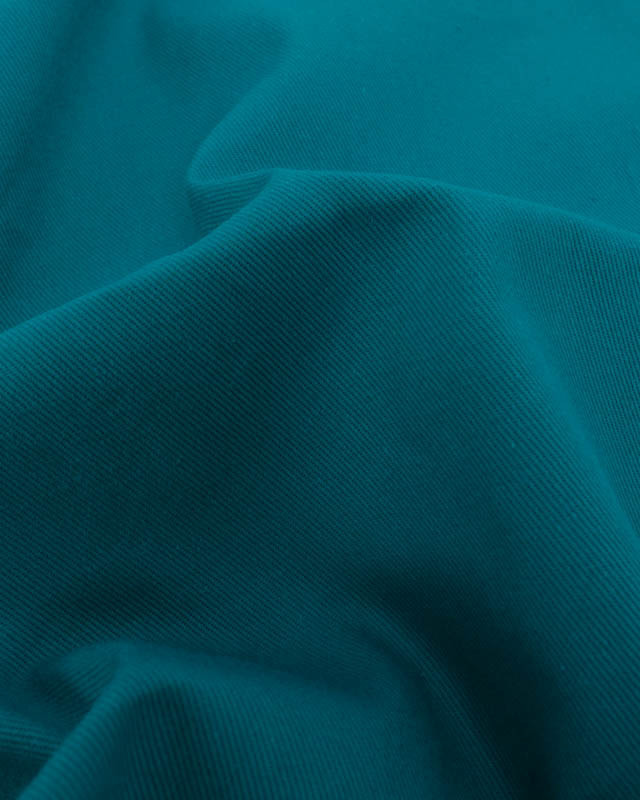 Coupon - Tissu Sergé Coton Uni Hector - 20 Coloris