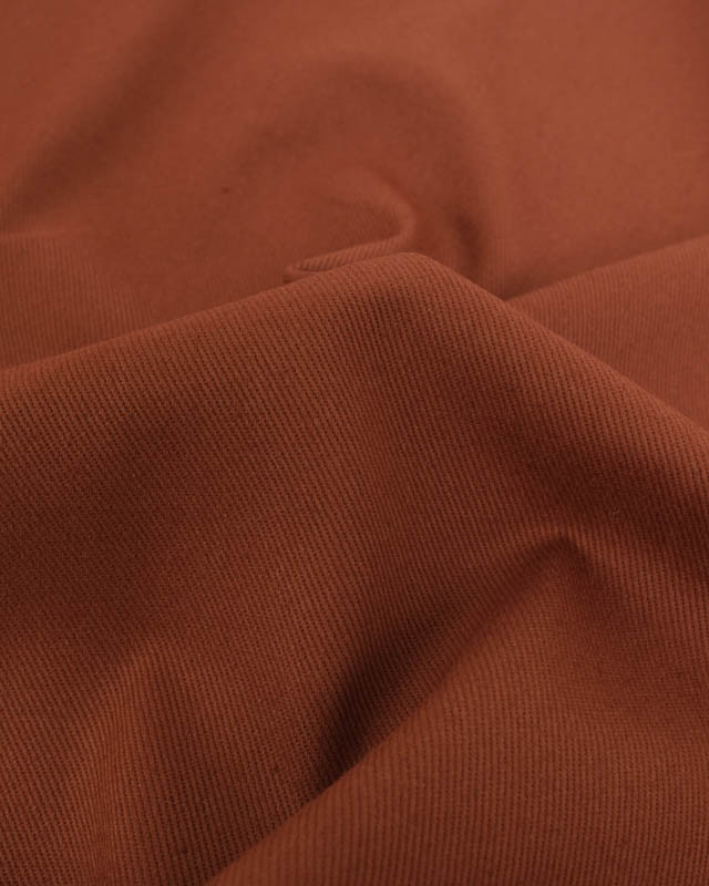 Coupon - Tissu Sergé Coton Uni Hector - 20 Coloris