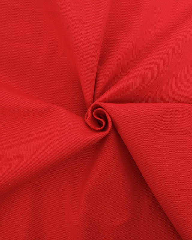 Coupon - Tissu Sergé Coton Uni Hector - 20 Coloris