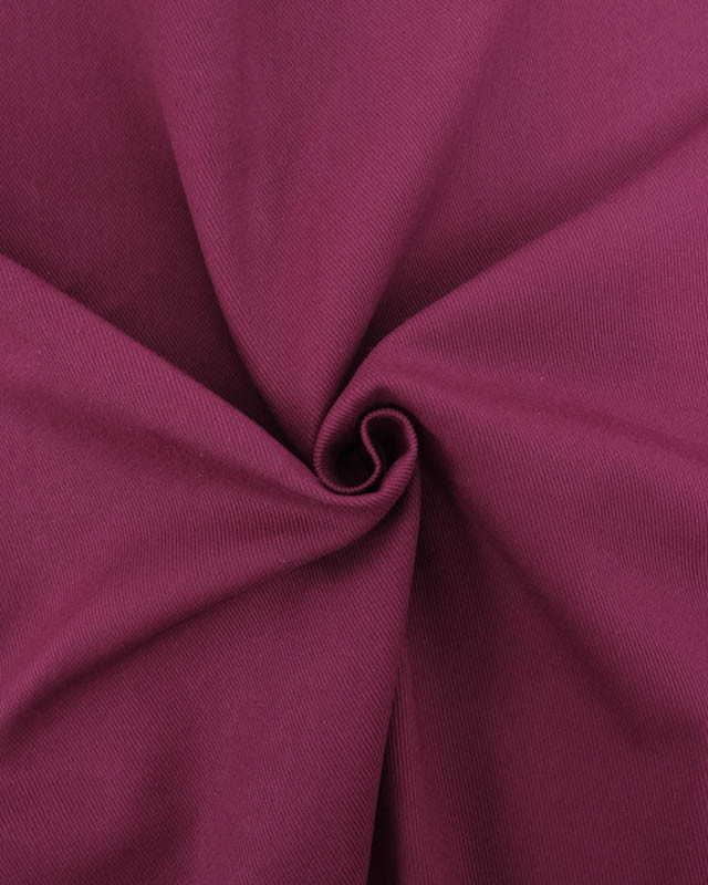 Coupon - Tissu Sergé Coton Uni Hector - 20 Coloris